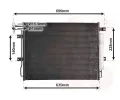 Kondenztor klimatizace VAN WEZEL ‐ VAW 02005215