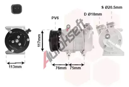 VAN WEZEL Kompresor klimatizace VAW 0200K185, 0200K185