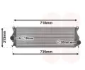 Chladi vzduchu intercooler VAN WEZEL ‐ VAW 02012703