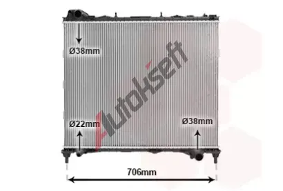 VAN WEZEL Chladi vody VAW 02012709, 02012709