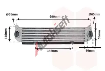 VAN WEZEL Chladič vzduchu intercooler VAW 02014703, 02014703 VAN WEZEL Chladič vzduchu intercooler VAW 02014703, 02014703