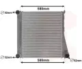 Chladi vzduchu intercooler VAN WEZEL ‐ VAW 02014704