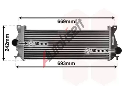 VAN WEZEL Chladi vzduchu intercooler VAW 02014707, 02014707