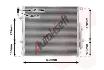 VAN WEZEL Kondenztor klimatizace VAW 02015702, 02015702