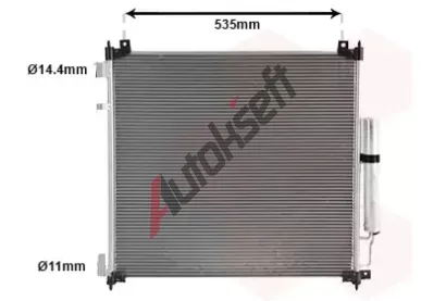 VAN WEZEL Kondenztor klimatizace VAW 02015704, 02015704