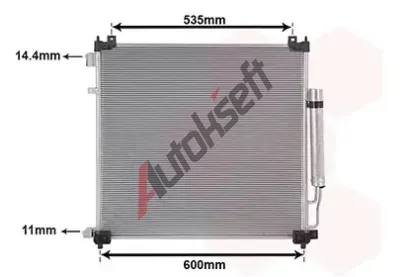 VAN WEZEL Kondenztor klimatizace VAW 02015708, 02015708