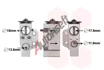 VAN WEZEL Expanzn ventil klimatizace VAW 03001351, 03001351
