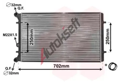 VAN WEZEL Chladi vody VAW 03002155, 03002155