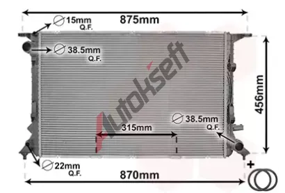 VAN WEZEL Chladi vody VAW 03002290, 03002290