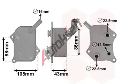VAN WEZEL Chladi oleje VAW 03003414, 03003414
