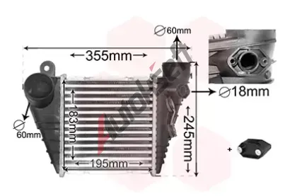 VAN WEZEL Chladi vzduchu intercooler VAW 03004185, 03004185