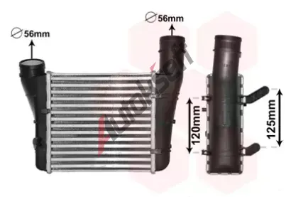 VAN WEZEL Chladi vzduchu intercooler VAW 03004221, 03004221