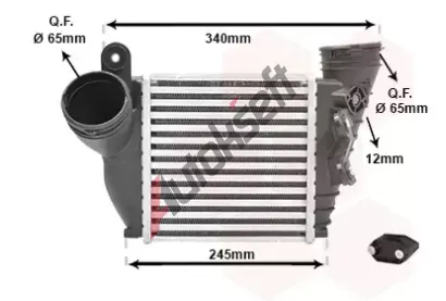 VAN WEZEL Chladi vzduchu intercooler VAW 03004354, 03004354