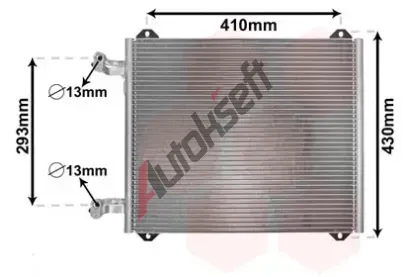 VAN WEZEL Kondenztor - klimatizace VAW 03005193, 03005193