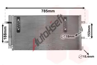 VAN WEZEL Kondenztor - klimatizace VAW 03005297, 03005297