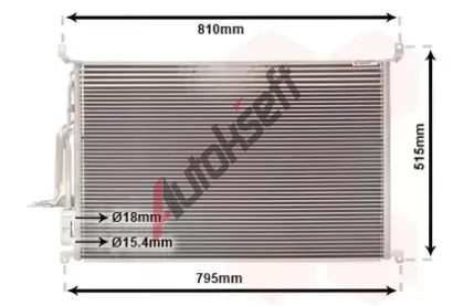 VAN WEZEL Kondenztor - klimatizace VAW 03005301, 03005301