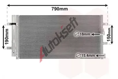 VAN WEZEL Kondenztor klimatizace VAW 03005352, 03005352