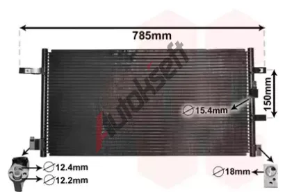 VAN WEZEL Kondenztor klimatizace VAW 03005360, 03005360