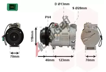 VAN WEZEL Kompresor - klimatizace VAW 0300K015, 0300K015
