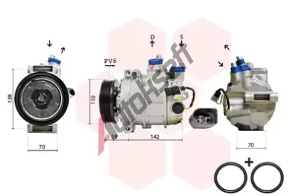 VAN WEZEL Kompresor - klimatizace VAW 0300K029, 0300K029