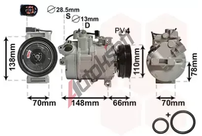 VAN WEZEL Kompresor klimatizace VAW 0300K226, 0300K226