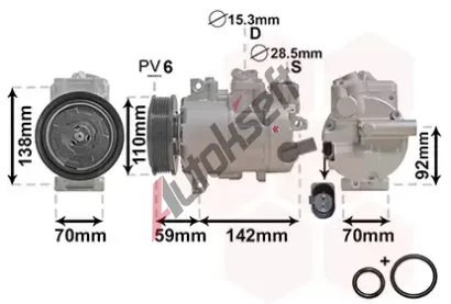 VAN WEZEL Kompresor - klimatizace VAW 0300K270, 0300K270