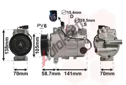 VAN WEZEL Kompresor klimatizace VAW 0300K279, 0300K279