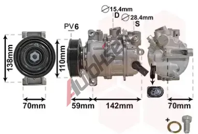 VAN WEZEL Kompresor klimatizace VAW 0300K401, 0300K401