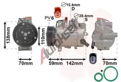 VAN WEZEL Kompresor klimatizace *** IR PLUS *** VAW 0300K402, 0300K402