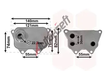VAN WEZEL Chladi oleje VAW 03013704, 03013704