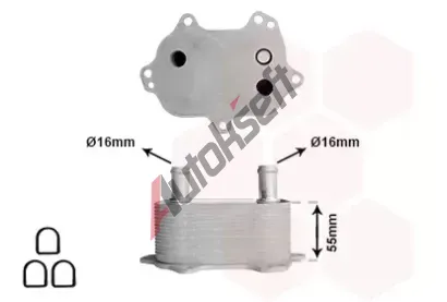 VAN WEZEL Chladič oleje *** IR PLUS *** VAW 03013718, 03013718 VAN WEZEL Chladič oleje *** IR PLUS *** VAW 03013718, 03013718