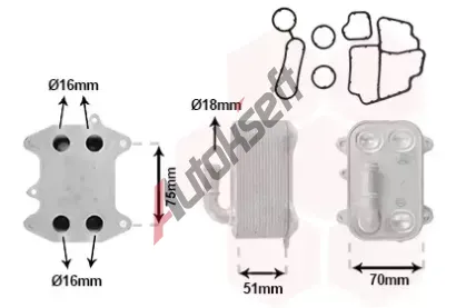 VAN WEZEL Chladi oleje VAW 03013723, 03013723