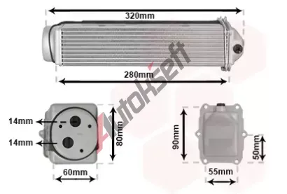 VAN WEZEL Chladič vzduchu intercooler VAW 03014703, 03014703 VAN WEZEL Chladič vzduchu intercooler VAW 03014703, 03014703