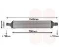 Chladi vzduchu intercooler VAN WEZEL ‐ VAW 03014708