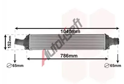 VAN WEZEL Chladi vzduchu intercooler VAW 03014708, 03014708