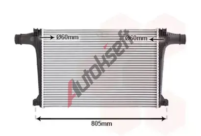 VAN WEZEL Chladi� vzduchu intercooler VAW 03014726, 03014726