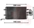 Kondenztor klimatizace VAN WEZEL ‐ VAW 03015130