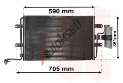 VAN WEZEL Kondenztor klimatizace VAW 03015130, 03015130