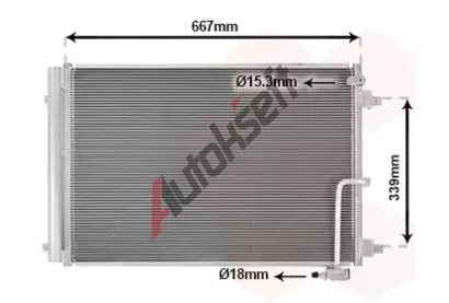 VAN WEZEL Kondenztor klimatizace VAW 03015700, 03015700