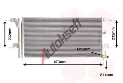 VAN WEZEL Kondenztor klimatizace VAW 03015704, 03015704