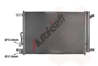 VAN WEZEL Kondenz�tor klimatizace VAW 03015705, 03015705