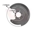 Ochrann plech proti neistotm brzdovho kotoue VAN WEZEL ‐ VAW 0315373