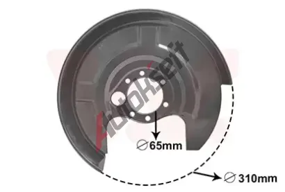 VAN WEZEL Ochrann plech proti neistotm brzdovho kotoue VAW 0322373, 0322373