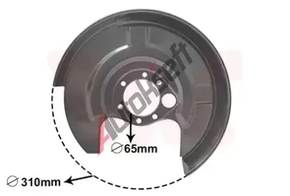 VAN WEZEL Ochrann plech proti neistotm brzdovho kotoue VAW 0322374, 0322374
