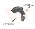 Ochrann plech proti neistotm brzdovho kotoue VAN WEZEL ‐ VAW 0323372