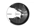 Ochrann plech proti neistotm brzdovho kotoue VAN WEZEL ‐ VAW 0325376