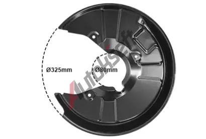 VAN WEZEL Ochrann plech proti neistotm brzdovho kotoue VAW 0325376, 0325376