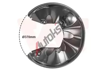 VAN WEZEL Ochranný plech proti nečistotám brzdového kotouče VAW 0326373, 0326373  VAN WEZEL Ochranný plech proti nečistotám brzdového kotouče VAW 0326373, 0326373