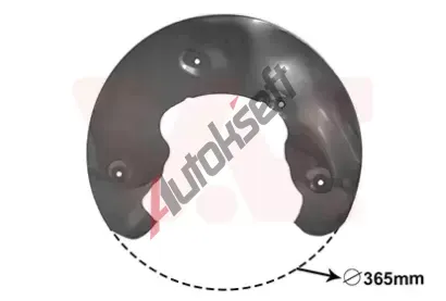 VAN WEZEL Ochrann plech proti neistotm brzdovho kotoue VAW 0327371, 0327371