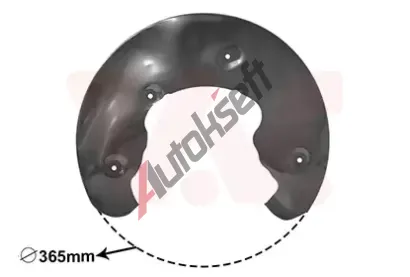 VAN WEZEL Ochrann plech proti neistotm brzdovho kotoue VAW 0327372, 0327372